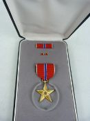 United States of America boxed Military Star/ Medal