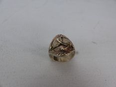 Sterling Silver ring in the Arts & Crafts style makers mark LC