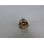 Sterling Silver ring in the Arts & Crafts style makers mark LC