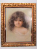 19th Century pastel painting in gilt frame