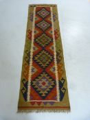 Maimana Kilim runner. Approx 200cm x 60cm