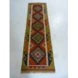 Maimana Kilim runner. Approx 200cm x 60cm