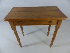 Antique pine console table