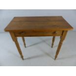 Antique pine console table