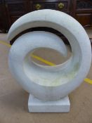 Large abstract circular sculpture