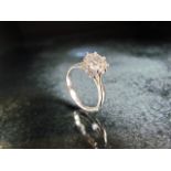 18ct white gold single stone diamond ring of 1.6ct's