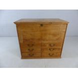 Antique Pine Chest with Drawers under chest above