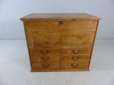 Antique Pine Chest with Drawers under chest above