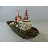 Amsterdam Tug boat 1:50 scale model. Approx dimensions: 105cm x 60cm x 24cm