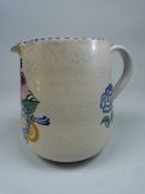 Poole Pottery loop handled jug 1930's in the ZL pattern Carter Stabler Adams Ltd.