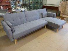 Modern L Shaped Grey Sofa