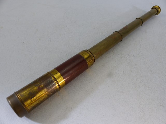 Vintage four draw telescope - Image 4 of 4