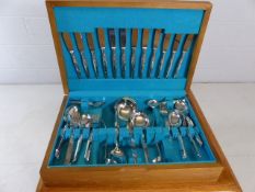 Canteen of cutlery by nieuwpoort of Holland (six place settings plus serving spoons)