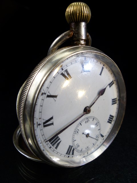 Silver cased pocket watch with movement by LIMIT, Birmingham hallmarks reg number 110242 - Image 2 of 6