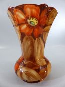 Falcon Ware Sevilleth by T Lawrence Peona Vase
