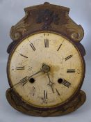 Clock face and workings for a grandmother clock. Label to reverse Camerer Cuss and Co, founded 1788.