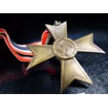 Nazi Medal with Swastika on Ribbon marked 1939