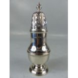 Silver hallmarked sugar shaker by Brook & Son