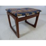 Small G-Plan upholstered footstool