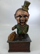 Cast iron money bank, 'Stump Speaker'