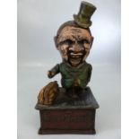 Cast iron money bank, 'Stump Speaker'