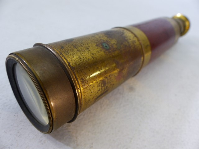 Vintage four draw telescope - Image 2 of 4