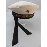 Military German sailors hat BUNDESMARINE