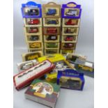 Twenty four boxed Diecast model vehicles and several boxed collections