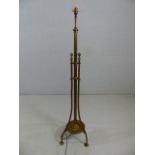 Brass extending tripod standard lamp