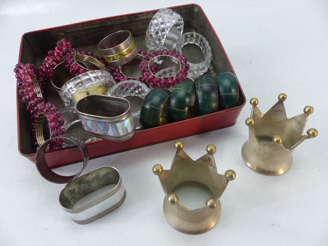 Collection of various napkin rings - Image 3 of 3