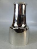 1960s Danish Cohr Conica silver plated vase by HANS BUNDE with flaming sword mark