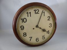 Wallclock chain driven in mahogany case (A/F)