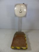 Set of upright Weighmaster commercial scales