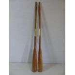 Pair of vintage oars