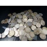 Coins: Silver coinage mostly 19th & 20th century (total weight approx 265g)