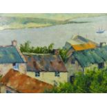 Oil on Board of an Estuary scene signed lower right CHAMBERLAIN