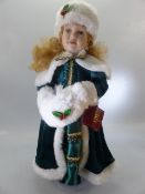 H Samuel collector's porcelain doll Christmas 1999 Limited Edition