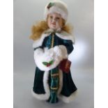 H Samuel collector's porcelain doll Christmas 1999 Limited Edition