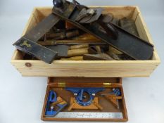 Collection of Vintage woodworking tools to include Planes, Chisels etc