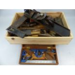 Collection of Vintage woodworking tools to include Planes, Chisels etc