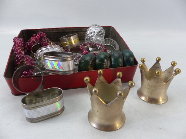 Collection of various napkin rings