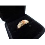 ALL PROCEEDS TO DEVON AIR AMBULANCE: 1885 Coral and Seed Pearl 9ct gold ladies ring