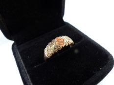 ALL PROCEEDS TO DEVON AIR AMBULANCE: 1885 Coral and Seed Pearl 9ct gold ladies ring