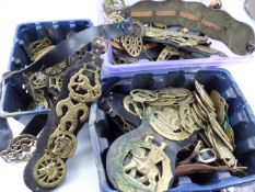 Large collection of Horse Brass and brass items