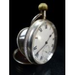 Silver cased pocket watch with movement by LIMIT, Birmingham hallmarks reg number 110242