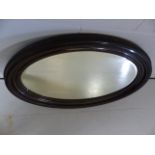 Large Oval bevel edged mirror