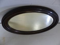 Large Oval bevel edged mirror