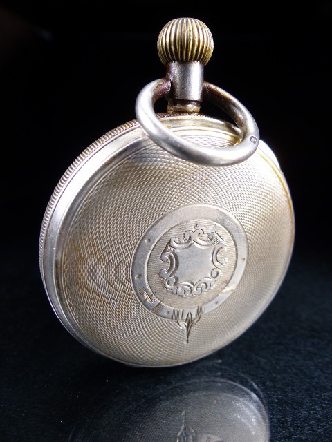 Silver cased pocket watch with movement by LIMIT, Birmingham hallmarks reg number 110242 - Image 5 of 6