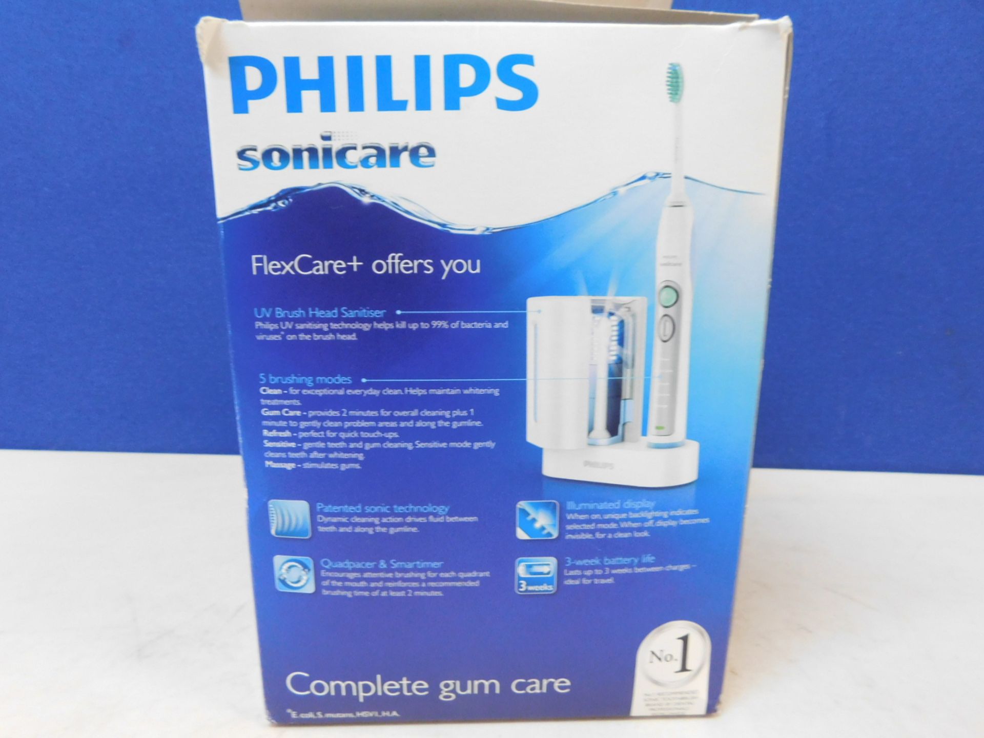 1 BOXED PHILIPS SONICARE 6 SERIES FLEX-CARE+ ELCTRIC TOOTHBRUSH RRP £179.99
