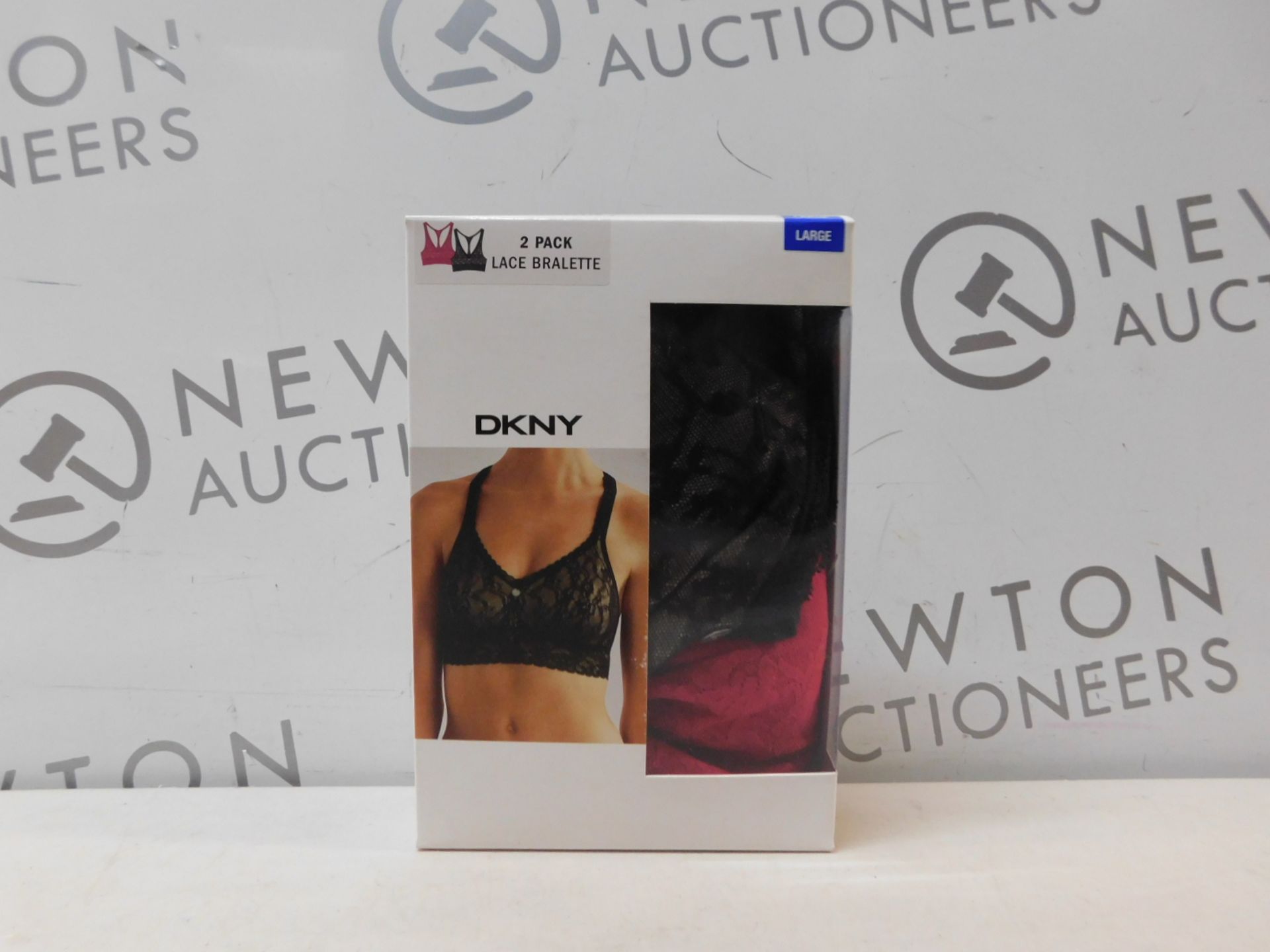 1 BOXED DKNY 2PK LACE BRALETTE SIZE L RRP £29.99